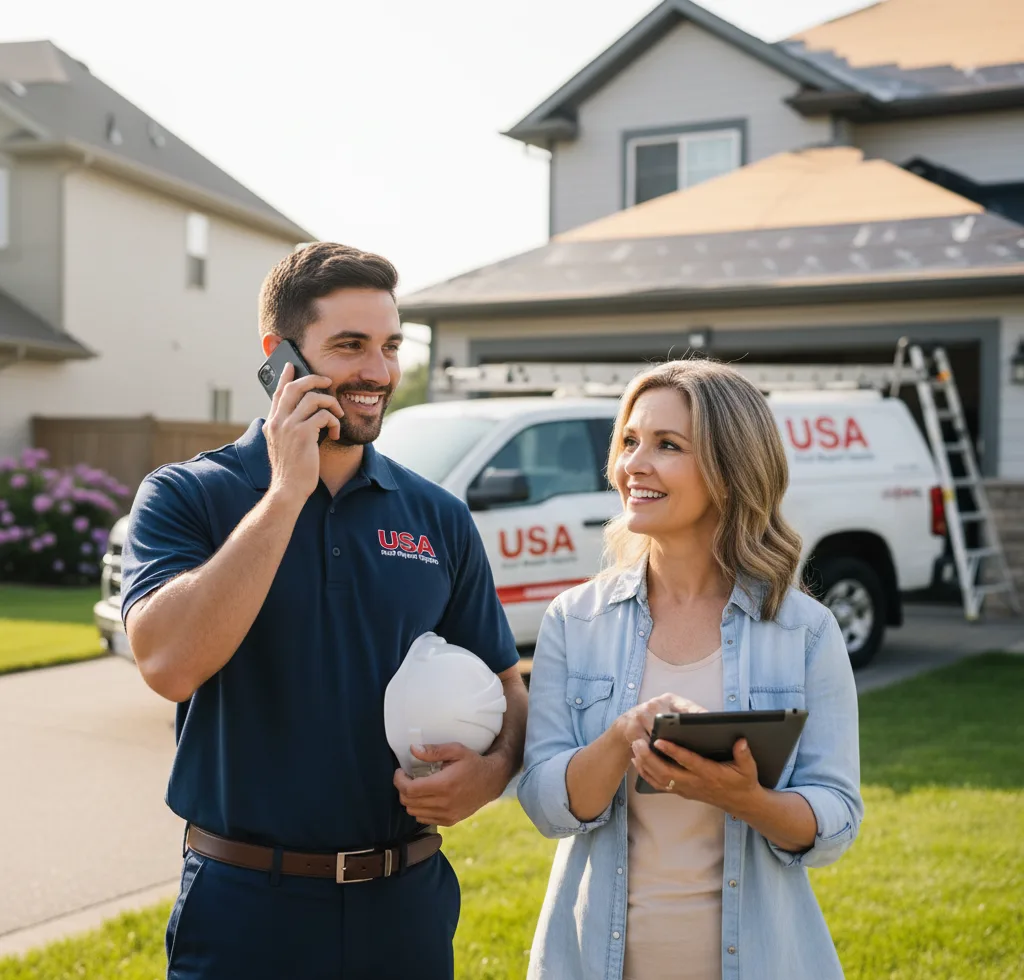 USA Roof Repair Experts customer support in Rock